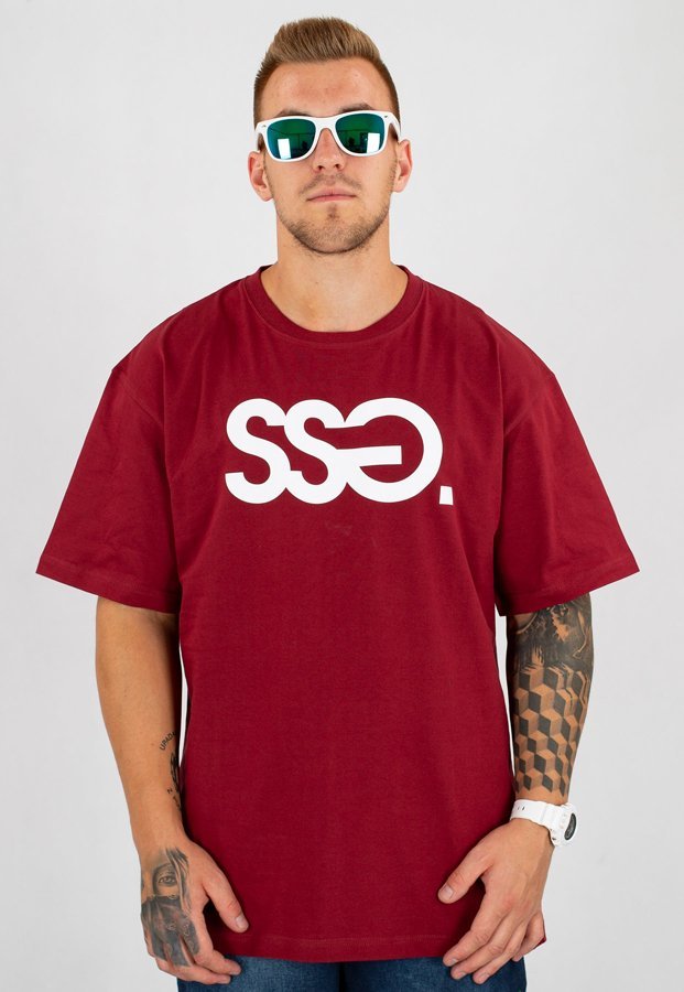 T-shirt SSG Classic bordowy