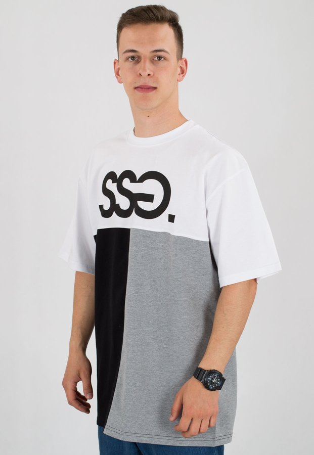 T-shirt SSG Cut Bottom biały