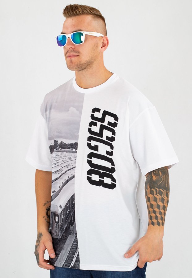 T-shirt SSG Half Train biały