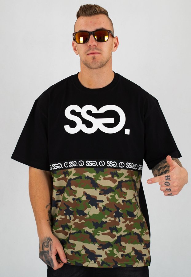 T-shirt SSG Half moro czarny 