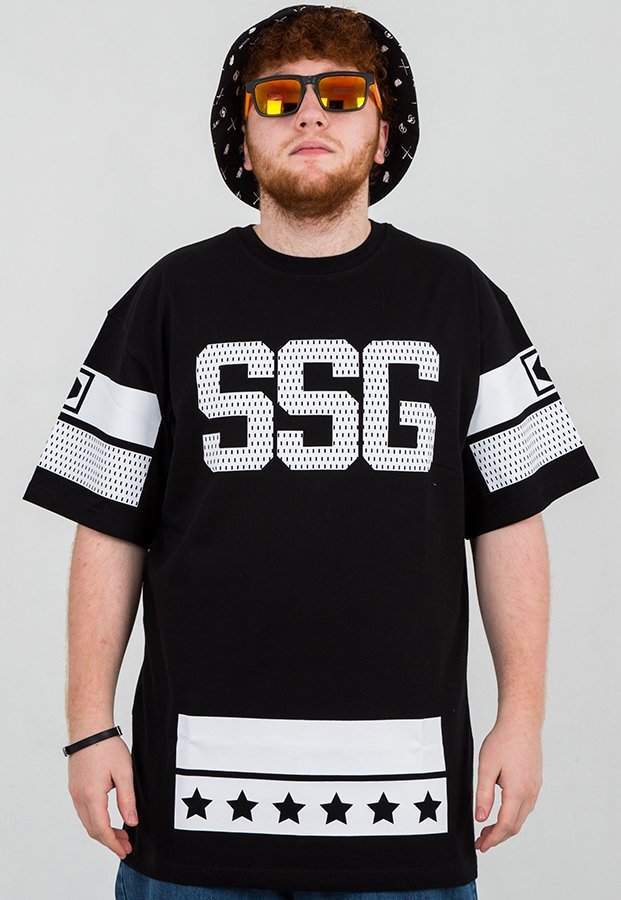 T-shirt SSG Lines czarny