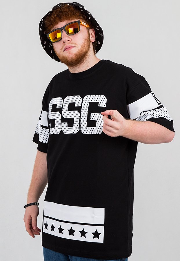 T-shirt SSG Lines czarny