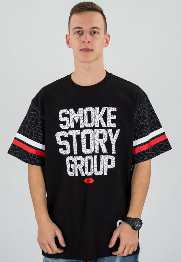 T-shirt SSG Premium Sleeves Pattern czarny