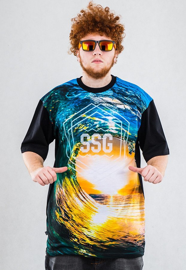 T-shirt SSG Wave czarny