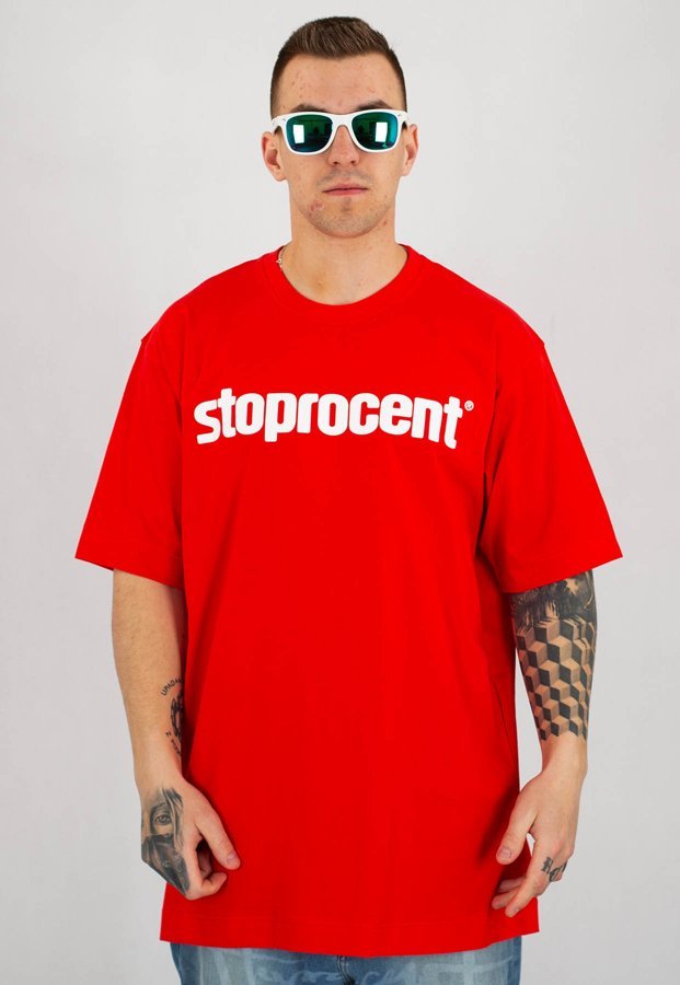 T-shirt Stoprocent Baggy Simple 19 czerwony