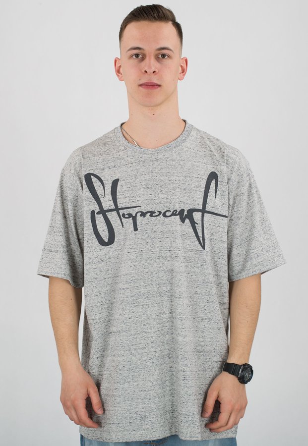 T-shirt Stoprocent Baggy Tag 18 szary