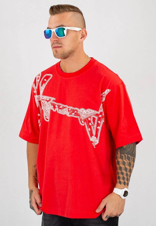 T-shirt Stoprocent Bandan 16 czerwony