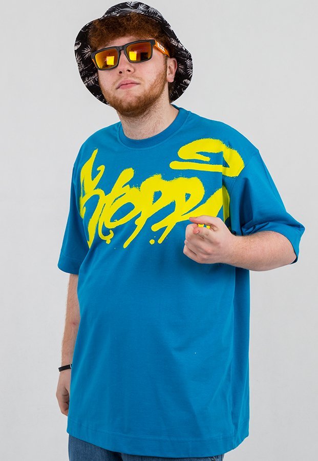 T-shirt Stoprocent Fatcap niebieski