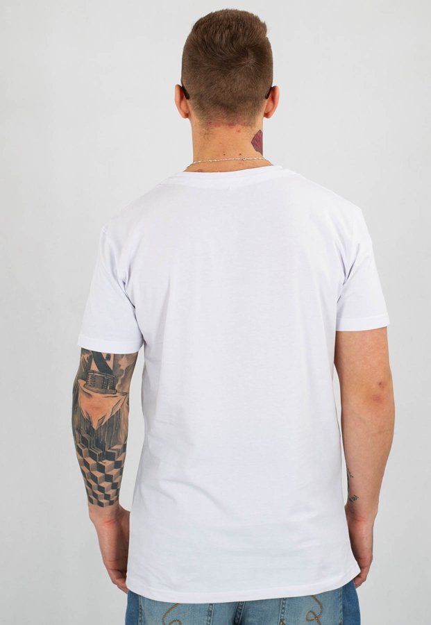 T-shirt Stoprocent Slim Bombing biały