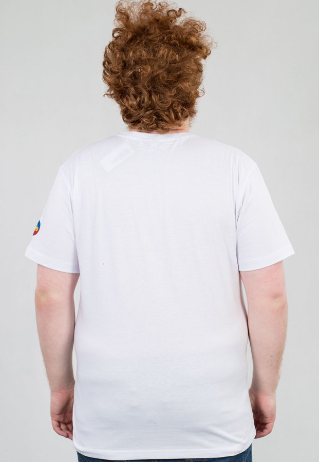 T-shirt Stoprocent Slim Champ biały