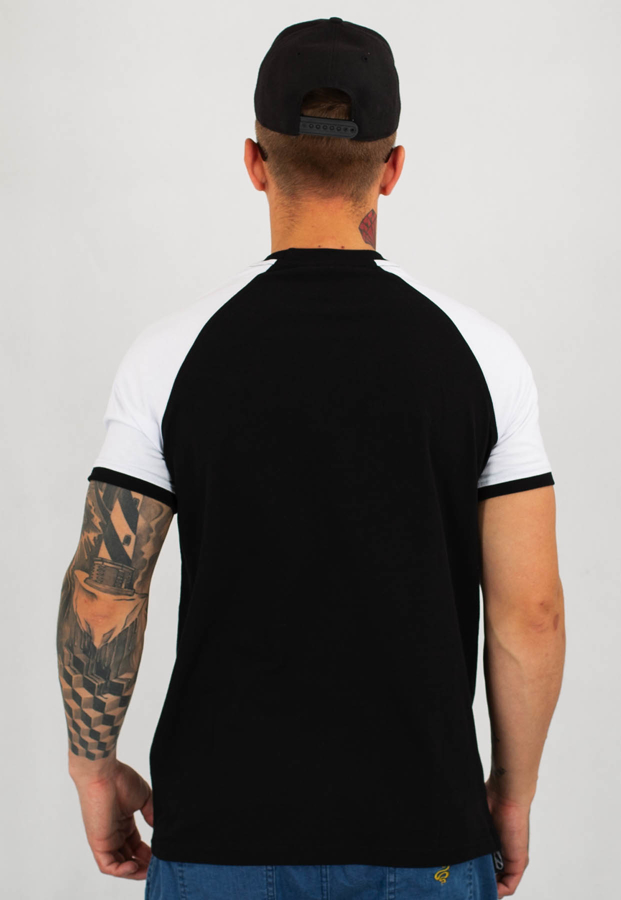T-shirt Stoprocent Slim Electro czarno biały