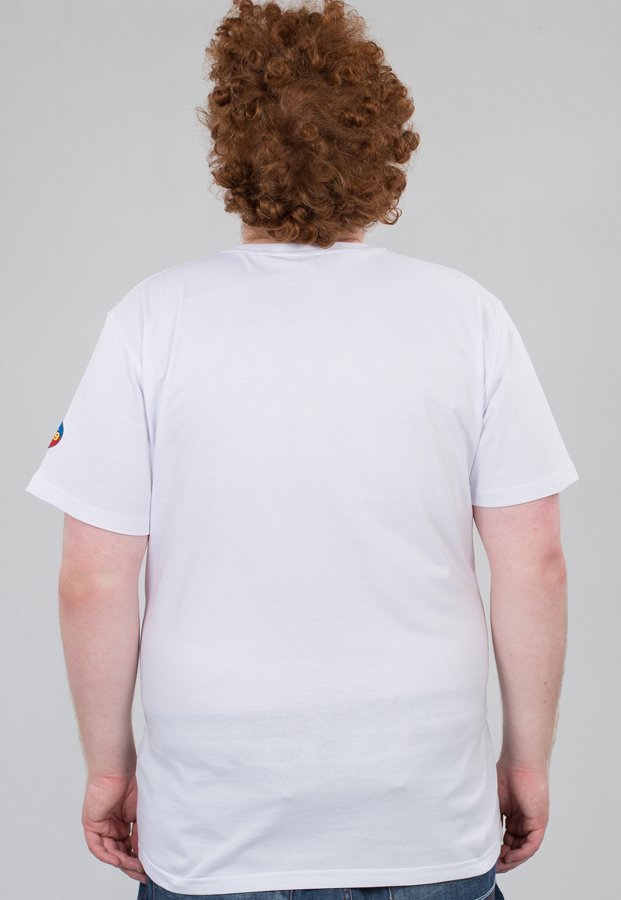 T-shirt Stoprocent Slim Oiltag biały