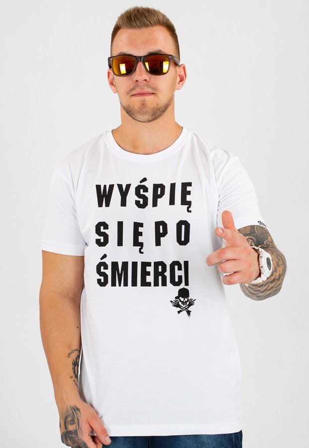 T-shirt Stoprocent Slim Sen 17 biały