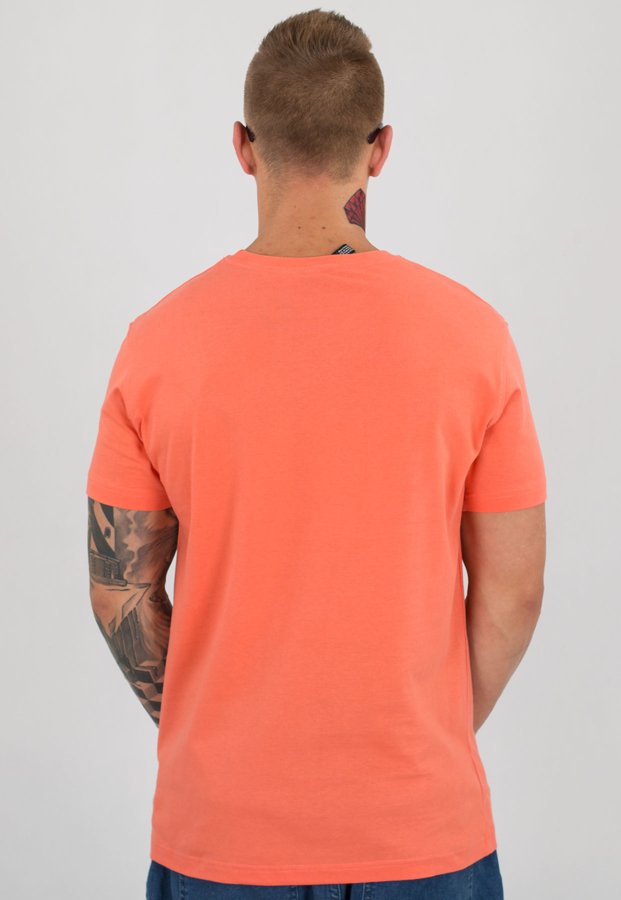 T-shirt Stoprocent Slim Shrooms coral