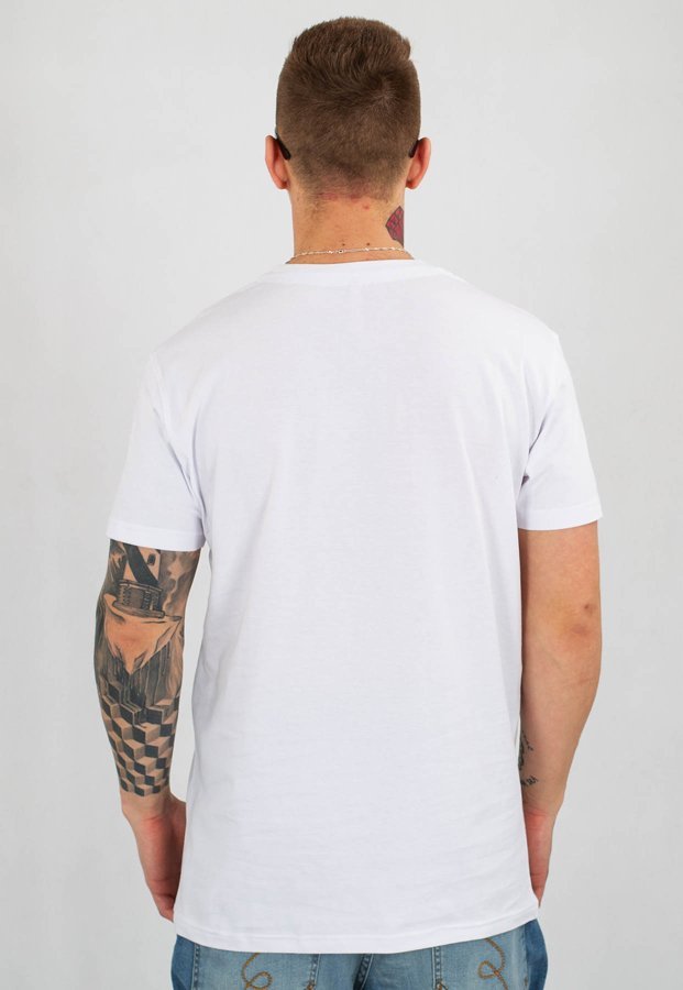 T-shirt Stoprocent Slim Sketch biały