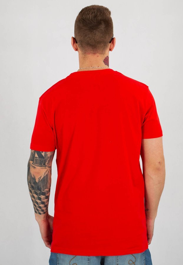 T-shirt Stoprocent Slim Sketch czerwony