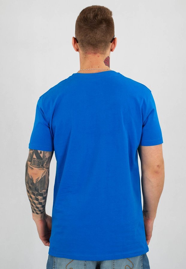 T-shirt Stoprocent Slim Sketch niebieski