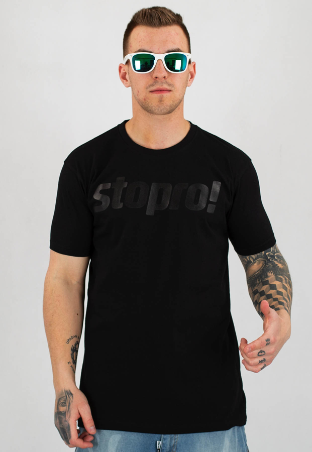 T-shirt Stoprocent Slim Stopro czarny