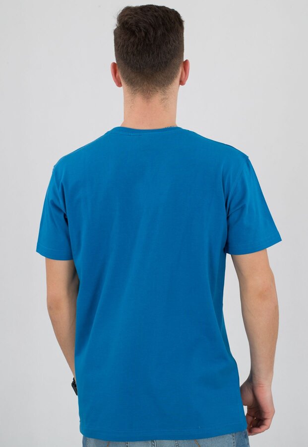 T-shirt Stoprocent Slim Tag niebieska