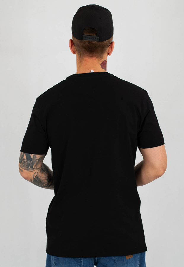 T-shirt Stoprocent Slim Vertcut czarny