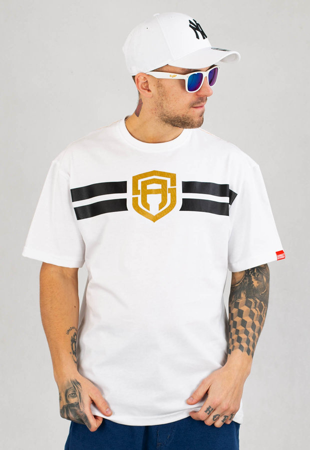 T-shirt Street Autonomy Simple Strips biały