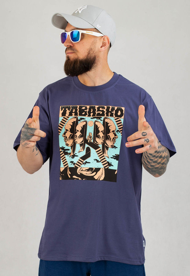T-shirt Tabasko Acid fioletowy