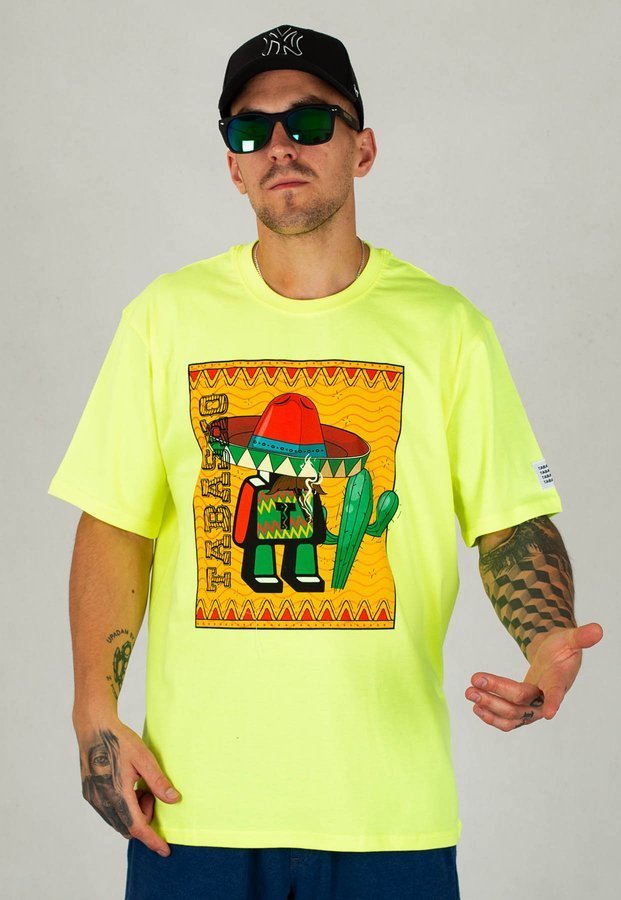 T-shirt Tabasko Mexico neonowy
