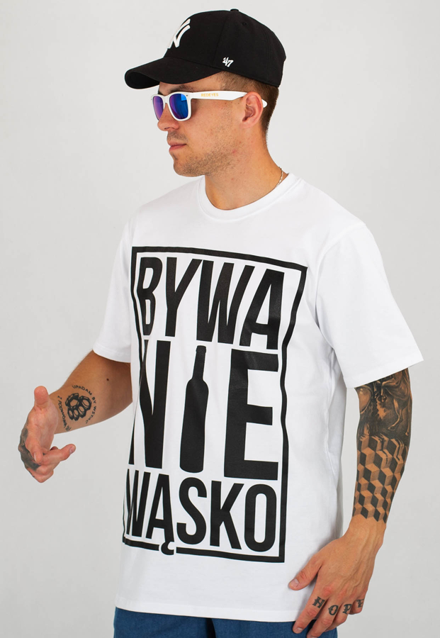 T-shirt WSRH Bywa Niewąsko biały