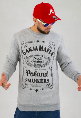 Bluza Ganja Mafia Heavy Smokers szara