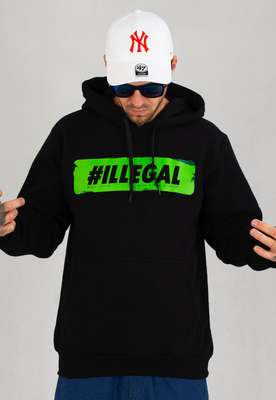 Bluza Illegal #ILLEGAL Vlepa czarno zielona