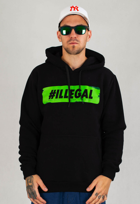 Bluza Illegal #ILLEGAL Vlepa czarno zielona