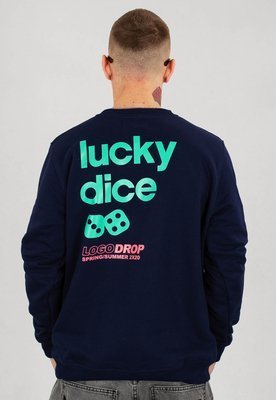 Bluza Lucky Dice Back granatowa