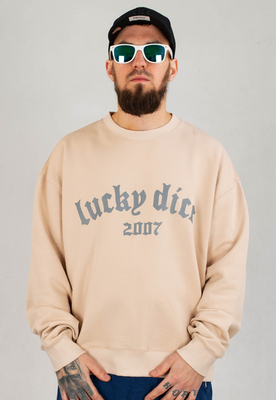 Bluza Lucky Dice Bent Logo beżowa