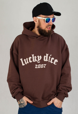 Bluza Lucky Dice Bent Logo brązowa