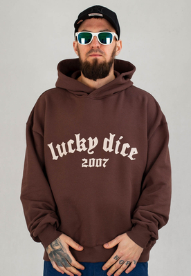 Bluza Lucky Dice Bent Logo brązowa