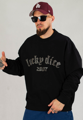 Bluza Lucky Dice Bent Logo czarna cristal