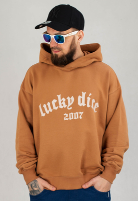 Bluza Lucky Dice Bent Logo jasno brązowa