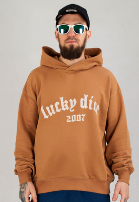 Bluza Lucky Dice Bent Logo jasno brązowa