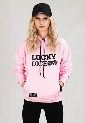Bluza Lucky Dice Logo One różowa