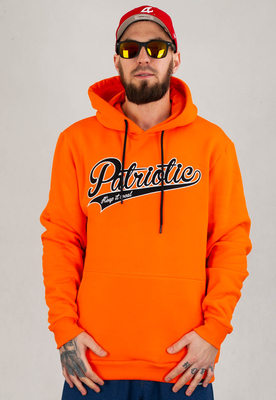 Bluza Patriotic Hoodie Collage Tag pomarańczowa