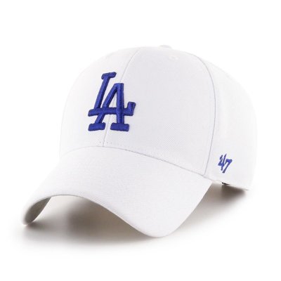 Czapka 47 Brand MLB Los Angeles Dodgers '47 MVP biała B-MVP12WBV-WHC