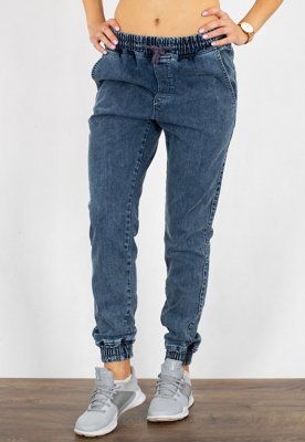 Spodnie Diamante Wear Jogger Unisex RM Jeans marmurkowe niebieskie