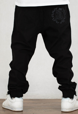 Spodnie Diil Regular Jeans Outline szary czarne