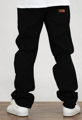 Spodnie Diil Regular Jeans Skórka czarne