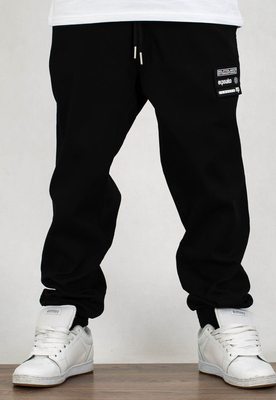 Spodnie El Polako Joggery Slim Jeans Sticker Front  czarne