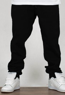 Spodnie El Polako Joggery Slim Jeans z Gumą Signature czarny jeans + Płyta Gratis