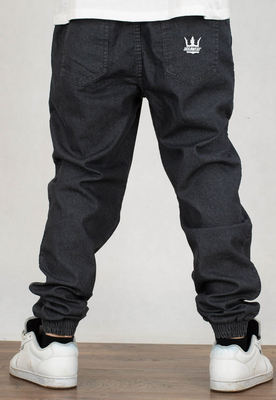 Spodnie Jigga Wear Jeans Crown Raw grafitowe