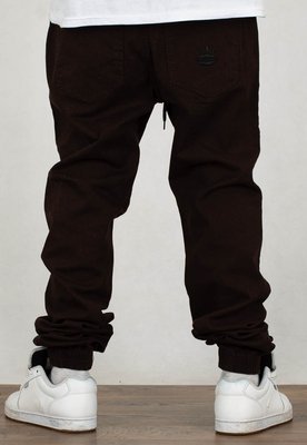 Spodnie Jigga Wear Jogger Crown brązowe