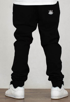Spodnie Jigga Wear Jogger Crown czarno białe
