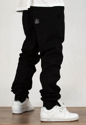Spodnie Jigga Wear Jogger Crown czarno szare